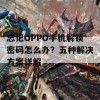 忘记OPPO手机解锁密码怎么办？五种解决方案详解