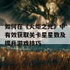 如何在《火炬之光》中有效获取关卡星星数及提升游戏技巧