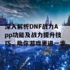 深入解析DNF战力App功能及战力提升技巧，助你游戏更进一步