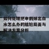 如何处理把申鹤焯出白水怎么办的尴尬局面与解决方案分析