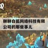 聊聊白狐网络科技有限公司的那些事儿