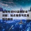 仙境传说RO盗贼职业详解：加点推荐与实用技巧解析