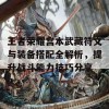 王者荣耀宫本武藏符文与装备搭配全解析，提升战斗能力技巧分享