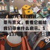 了解SW-137的背景与意义，看看它能给我们带来什么启示。SW-137