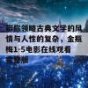 带你领略古典文学的风情与人性的复杂，金瓶梅1-5电影在线观看完整版