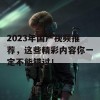 2023年国产视频推荐，这些精彩内容你一定不能错过！