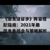 《道友请留步》阵容搭配指南：2021年最佳角色组合与策略解析