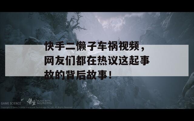 快手二懒子车祸视频，网友们都在热议这起事故的背后故事！