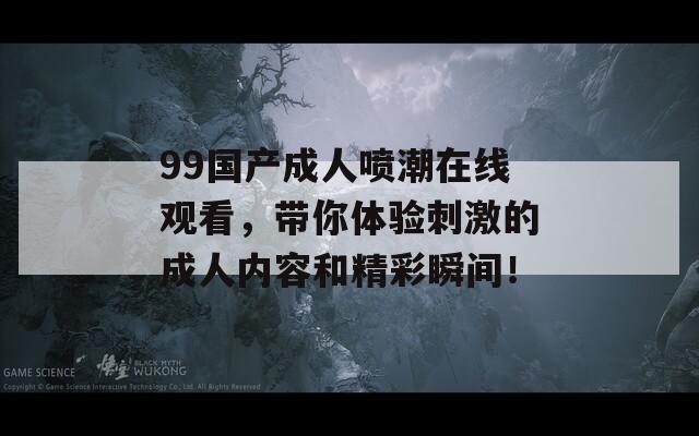 99国产成人喷潮在线观看，带你体验刺激的成人内容和精彩瞬间！