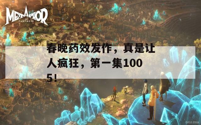 春晚药效发作，真是让人疯狂，第一集1005！