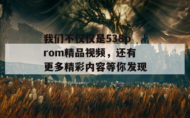 我们不仅仅是538prom精品视频，还有更多精彩内容等你发现！