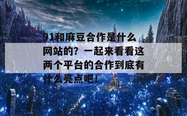 91和麻豆合作是什么网站的？一起来看看这两个平台的合作到底有什么亮点吧！