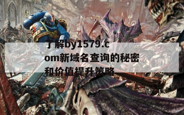 了解by1579.com新域名查询的秘密和价值提升策略