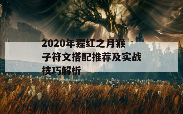 2020年猩红之月猴子符文搭配推荐及实战技巧解析