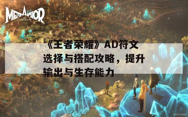 《王者荣耀》AD符文选择与搭配攻略，提升输出与生存能力