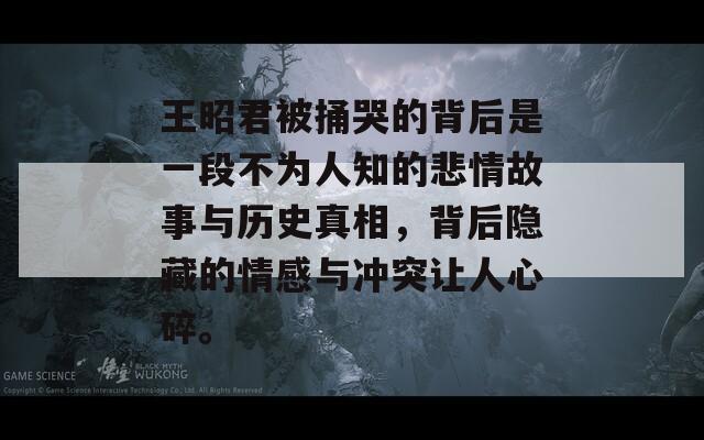 王昭君被捅哭的背后是一段不为人知的悲情故事与历史真相，背后隐藏的情感与冲突让人心碎。