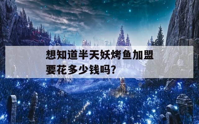 想知道半天妖烤鱼加盟要花多少钱吗？