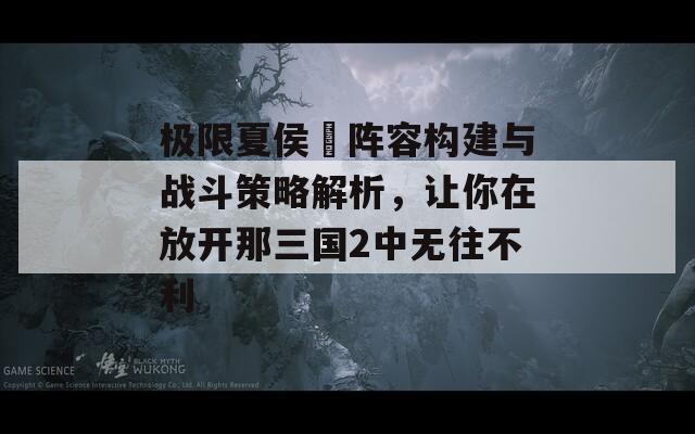 极限夏侯惇阵容构建与战斗策略解析，让你在放开那三国2中无往不利