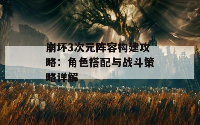 崩坏3次元阵容构建攻略：角色搭配与战斗策略详解