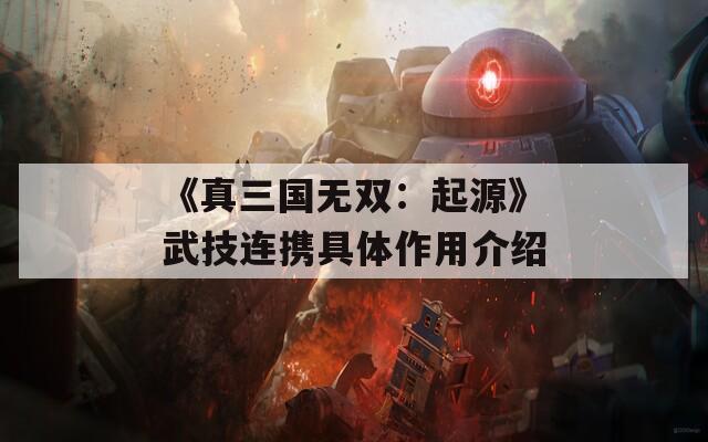 《真三国无双：起源》武技连携具体作用介绍