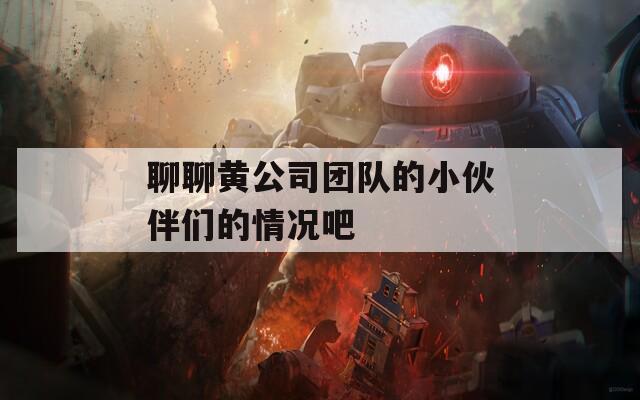 聊聊黄公司团队的小伙伴们的情况吧