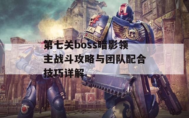 第七关boss暗影领主战斗攻略与团队配合技巧详解