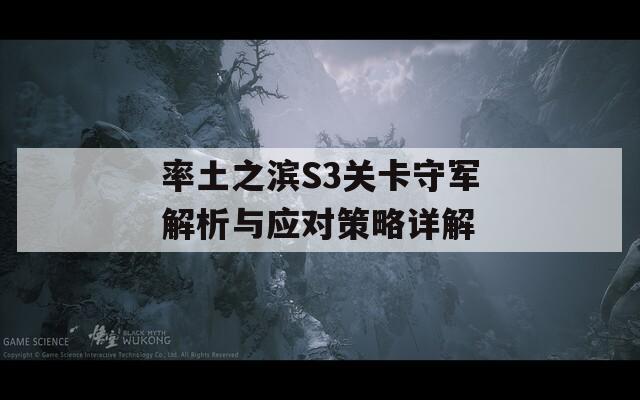 率土之滨S3关卡守军解析与应对策略详解