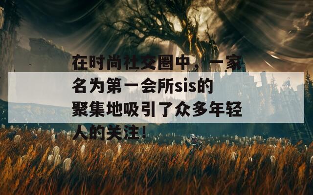 在时尚社交圈中，一家名为第一会所sis的聚集地吸引了众多年轻人的关注！